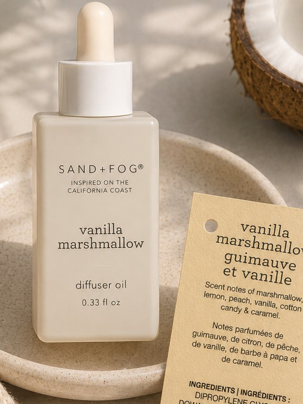Sand + Fog Vanilla Marshmallow Diffuser Oil - Cream